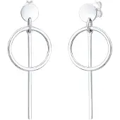 Elli Oorbellen Hanger Geo Cirkel Basic Minimal 925 Zilver