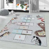 Muratap Play vloerkleed kinderkamer hinkelen laagpolig 140x200 cm