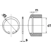 Kobout Borgring Din472 63X2Mm V Boring - 10 Stuks