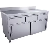 Saro Schuifdeurkast - 3 Lades.1400x700mm Met Opstand, 700-2310