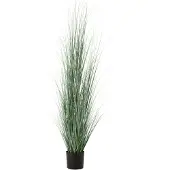 J-Line 2739 Grassen In Pot Plastiek Blauw/Groen Extra Large