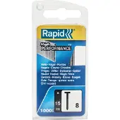 Rapid spijkers, 8/15 mm, rvs, 1.000 st.