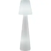Newgarden Lola LED vloerlamp, kabel, hoogte 200 cm, wit / opaal, Kunststof