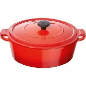 Fontignac Mains libres ovale cocotte/braadpan 29 cm - rood