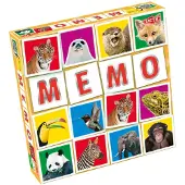 Tactic Memo Wildlife - Memospel - Zoek de Juiste Paren - Leeuwen, Tijgers en Andere Wilde Dieren - Educatief Gezelschapsspel voor Kinderen en Families - 2 tot 6 Spelers - Vanaf 3 Jaar