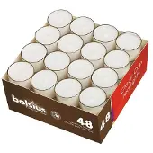 Bolsius Waxinelicht 8u Doos A 48 Stuks Wit wit Bolsius Kaars