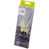 Point-Virgule - Bar - Rietjes Set/4 RVS Regenboog