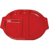 Kristallon dienbladen met vakken 37,5x27,8cm rood