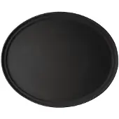 Cambro Camtread ovaal antislip glasvezel dienblad zwart 68,5x56cm