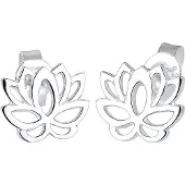 Elli Oorbellen 'Lotusblume' zilver