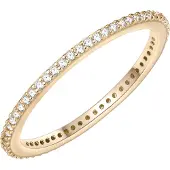 Glanzstücke Ring goud / transparant
