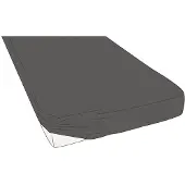 Kayori Topper Hoeslaken Shizu Antracite (Percal)-100 x 200 cm