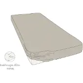 Kayori Hoeslaken Shizu Zand (Jersey)-1-persoons (90/100 x 200/210/220 cm)