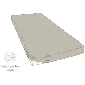 Kayori Topper Hoeslaken Shizu Zand (Jersey)-1-persoons (90/100 x 200/210/220 cm)