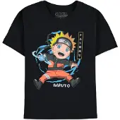 Difuzed Naruto - Naruto Print Kinder T-shirt - Kids 146 - Zwart