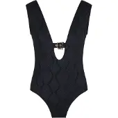 Lingadore - Black Snake Badpak - maat 44 - Zwart