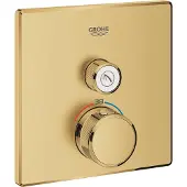 GROHE Opbouwdeel Grohtherm Smartcontrol Douche T, Vierkant Cool Sunrise Geborsteld