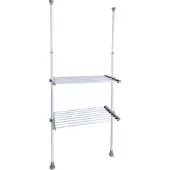 Wenko Telescoopsysteem ''Twin'' Herkules 165/300 x 73/120 cm wit/grijs