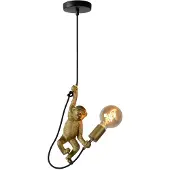 Lucide EXTRAVAGANZA CHIMP - Hanglamp - Ø 17,6 cm - 1xE27 - Zwart