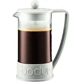 Bodum Cafetière Brazil White Gebogen Handvat 1L