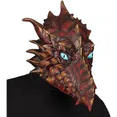 Finidi Latex masker draak voor volwassenen