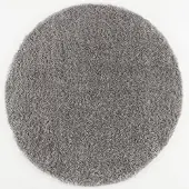 Muratap Porto rond soft fluffy vloerkleed hoogpolig effen 120 cm rond