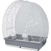 Voltrega vogelkooi 673 wit / grijs 62x35,5x67 cm