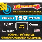 Arrow nieten voor tacker. T50 1-4 6mm, Pro Pack 5000 stuks
