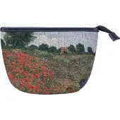 Goebel - Claude Monet | Tas Papaverveld | Make-up tas - 25cm - Stof