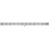 Mueller Eco douchegoot met flens en rooster 120x7cm RVS