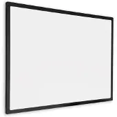 Ivol Whiteboard met zwart frame - Magnetisch - 80x110 cm