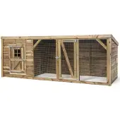 Voldux Britt XL - Kippenhok - Naturel - 342x130x132 cm