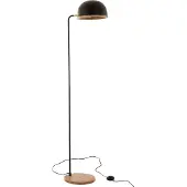 J-Line Standing lamp evy iron/wood black/natural