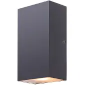 LumenXL 2-lichts buitenwandlamp Cole - zwart