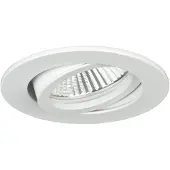 Brumberg BRUM NV, inbouwspots, matwit, artikelnummer 0063.07, fitting GU5,3, 50W, kantelbaar, zonder borgring, diameter 68mm