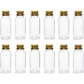 Party Deco Glazen flesjes met kurk (12 stuks)