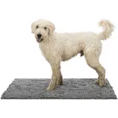 Trixie schoonloopmat hond waterdicht grijs 80x60 cm