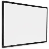 Ivol Whiteboard met zwart frame - Magnetisch - 90x120 cm