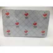 Kesper 31260 Ontbijtplankjes, set van 2, I Love You, Melamine