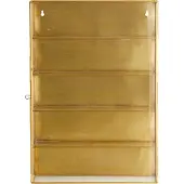 Nordal A/S ADA wandkast, M, 4 planken, goud