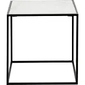 Nordal Cube bijzettafel - wit marmer S