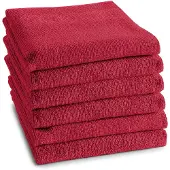 DDDDD keukendoek Logo - 50x55 cm - Red - 6 stuks