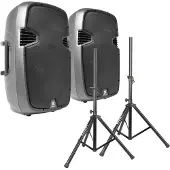 VONYX SPJ-1500A 15" speakerset 1600W met standaards