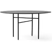 Menu Snaregade Round Eettafel 120 cm | Black | Black Oak