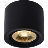 Lucide FEDLER - Plafondspot - Ø 12 cm - LED Dim to warm - GU10 (ES111) - 1x12W 2200K/3000K - Zwart