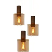 Lucide TOLEDO - Hanglamp - 3xE27 - Amber
