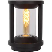 Lucide CADIX - Sokkellamp - Ø 16 cm - 1xE27 - IP65 - Zwart