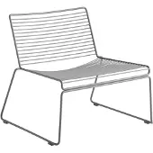HAY Hee lounge stoel Asphalt grey