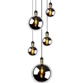 Lucide 5 Lichts Hanglamp Julius Smoke Glas