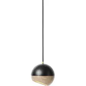 MATER Hanglampe , Ray S, dimbare, Zwart, Woonkamer, Hout, Designer